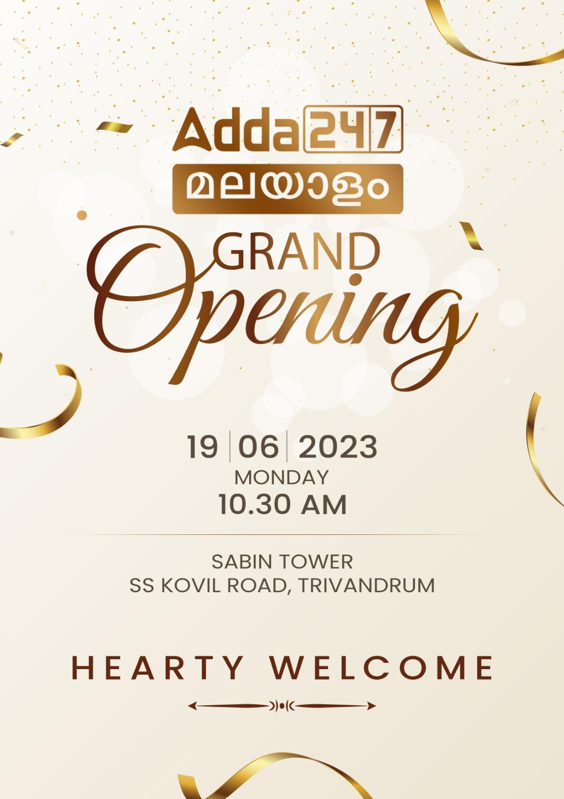Adda247 Malayalam Grand Opening