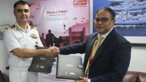 Indian Navy, IDFC FIRST bank bring ‘Honour FIRST’ banking solutions | भारतीय नौदल, आयडीएफसी फर्स्ट बँकेने 'ऑनर फर्स्ट' बँकिंग सोल्यूशन्स आणले
