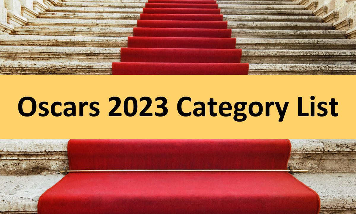 Oscars 2023 Category List