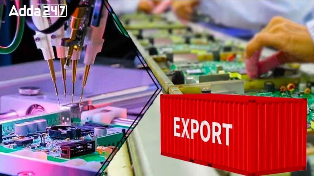 India's Electronics Exports Surge to $29.12 Billion in FY24 | FY24 मध्ये भारताची इलेक्ट्रॉनिक्स निर्यात $29.12 अब्ज झाली