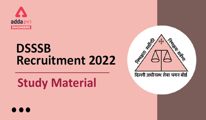 DSSSB JE Recruitment 2022 Study Material_20.1