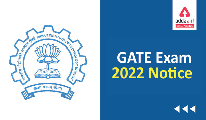 gate exam 2022 notice
