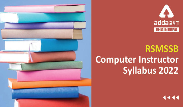 RSMSSB Computer Instructor Syllabus 2022