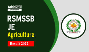 RSMSSB JE Agriculture Result 2022 Out, Download PDF Here