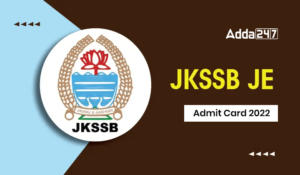 JKSSB JE Admit Card 2022