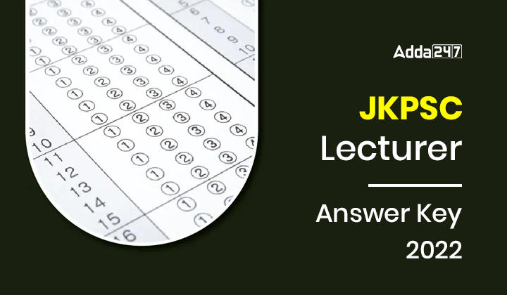 JKPSC Lecturer Answer Key 2022
