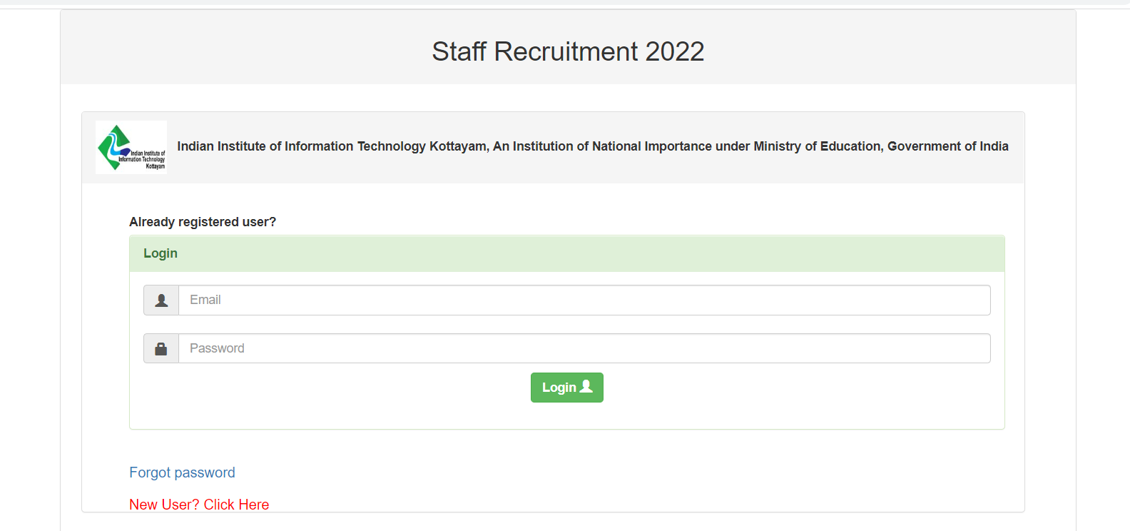 IIIT Kottayam Recruitment 2022-23