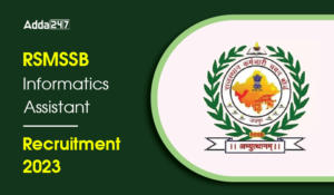 RSMSSB Informatics Assistant Recruitment 2023