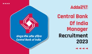 Central Bank Of India Manager Recruitment 2023