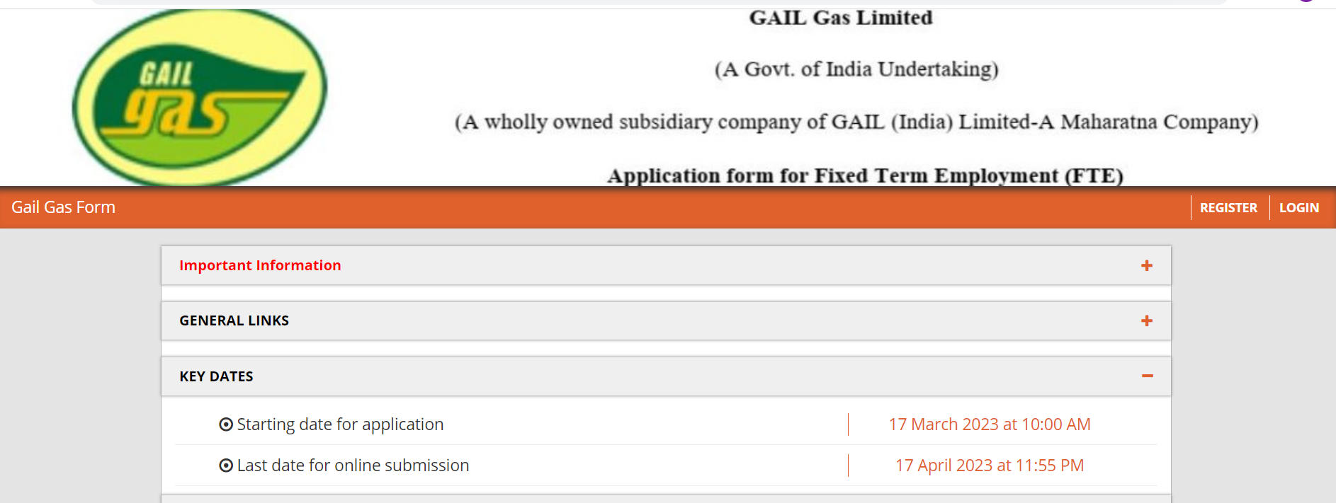 GAIL GAS Recruitment 2023 Last Date Extended