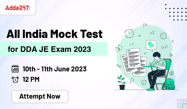 All India Mock Test For DDA JE Exam 2023