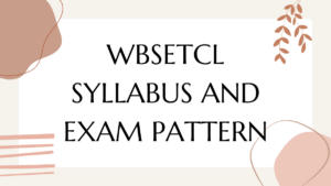 WBSETCL SYLLABUS AND EXAM PATTERN