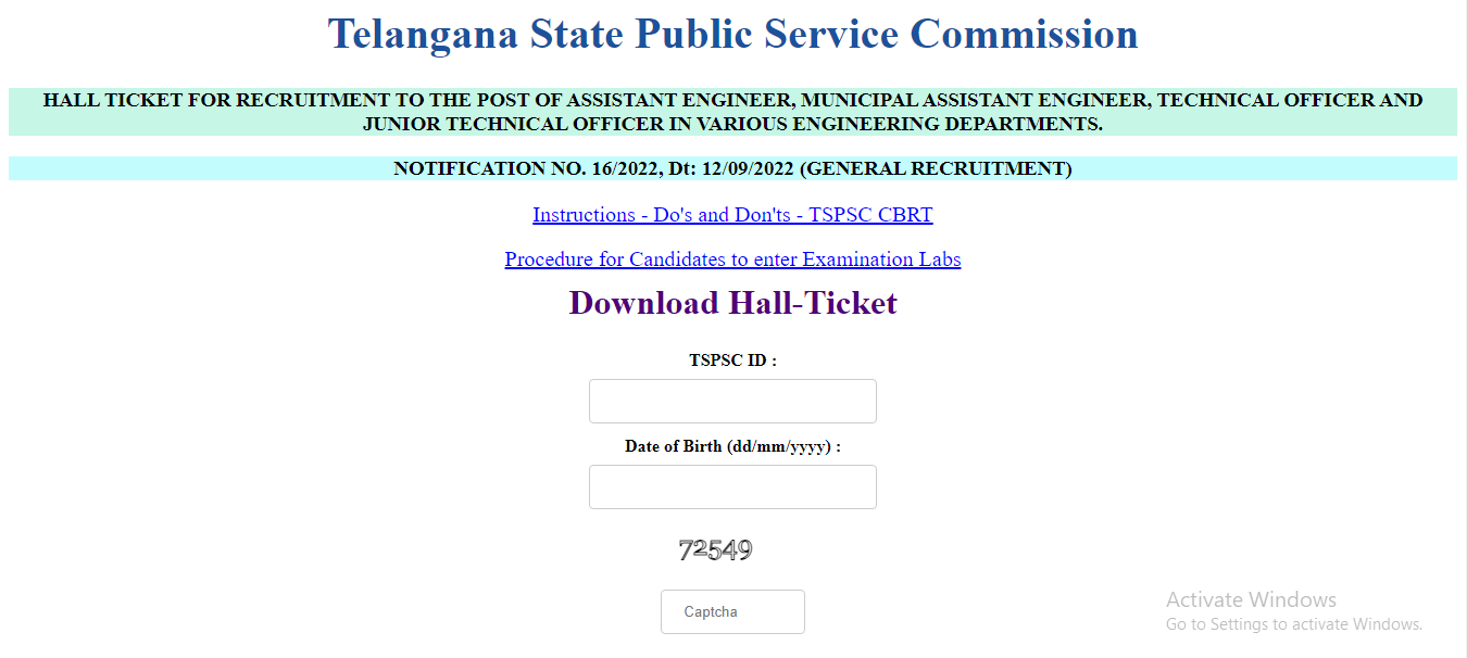 TSPSC AE Hall Ticket 2023 Out, Download Link @tspsc.gov.in_40.1