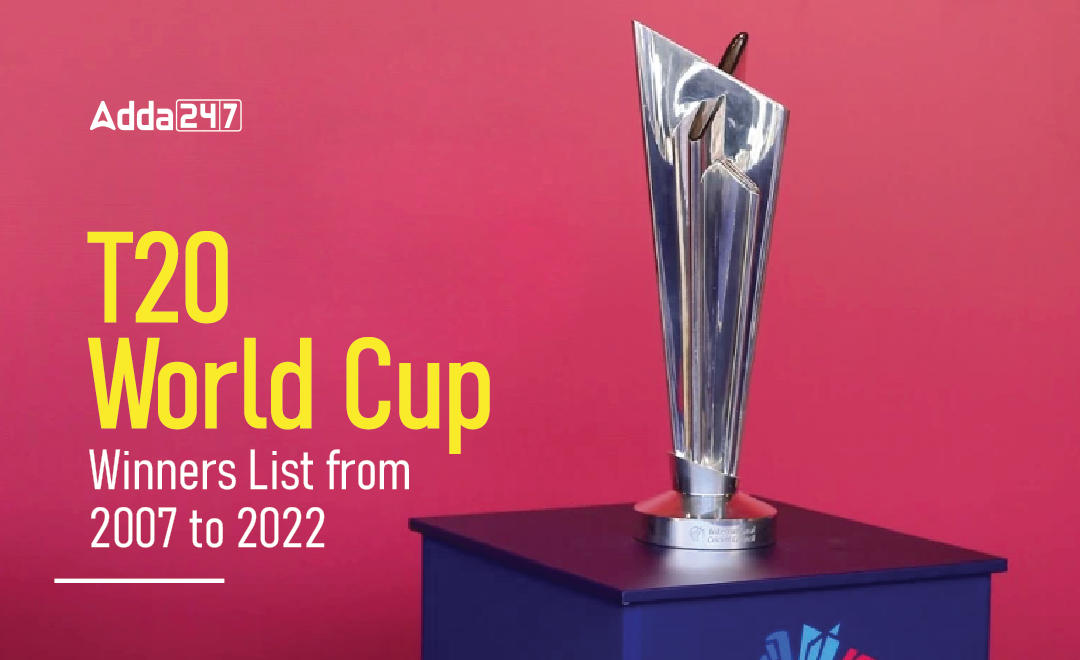 T20 World Cup Winners List from 2007 to 2022