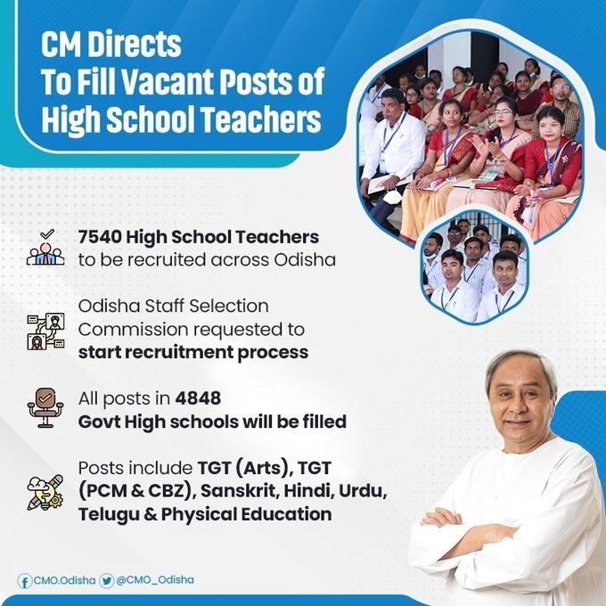 Odisha Govt. Going to release 7450 High School Teacher Vacancy_4.1