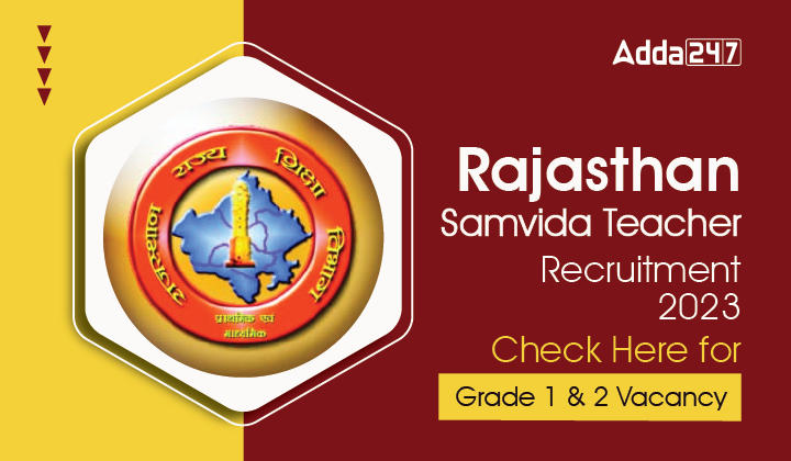 Rajasthan Samvida Teacher Recruitment 2023,Last Date Extended_20.1