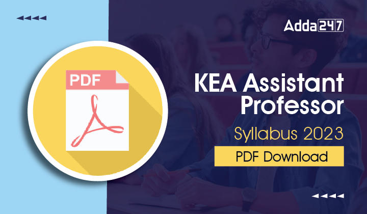KEA Assistant Professor Syllabus 2023 PDF Download-01