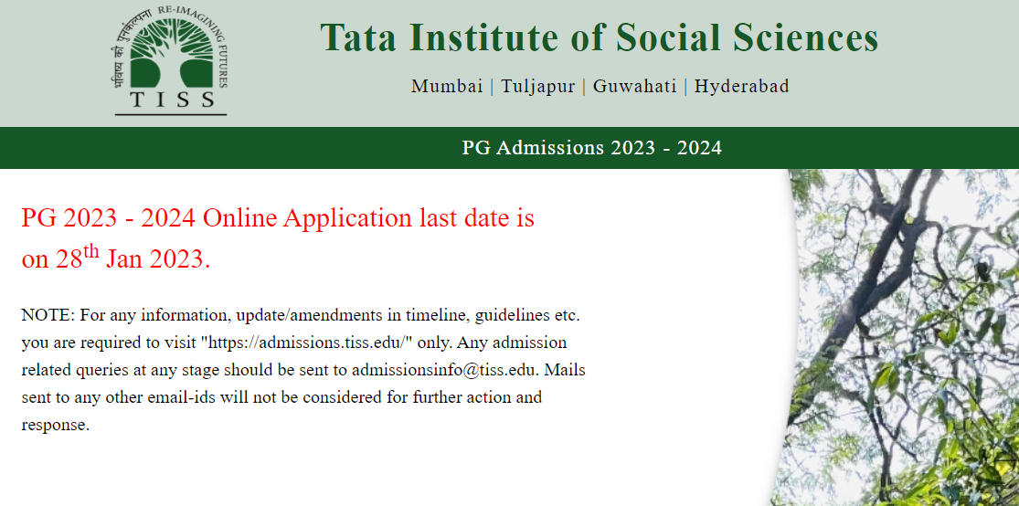 TISS NET 2023 Notification, Application & Exam Date_30.1