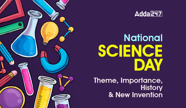 National Science Day Celebration Poster Flyer with Scientific cute  illustrations of molecules, rocket, microscope Stock Vector Image & Art -  Alamy