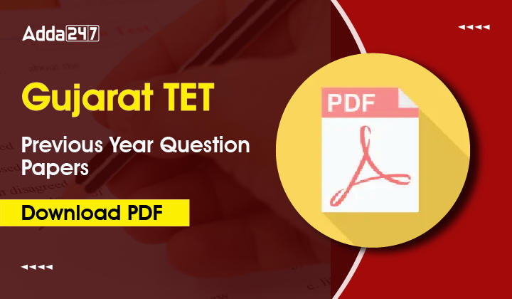 Gujarat TET Previous Year Question Papers Download PDF-01
