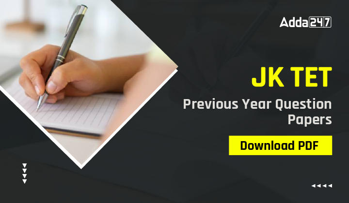 JK TET Previous Year Question Papers Download PDF-01