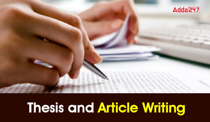 Thesis and Article Writing-01