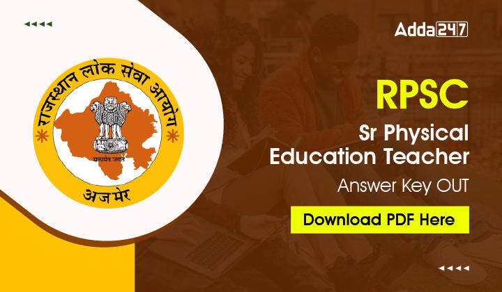 RPSC Sr Physical Education Teacher Answer Key OUT, Download PDF Here-01