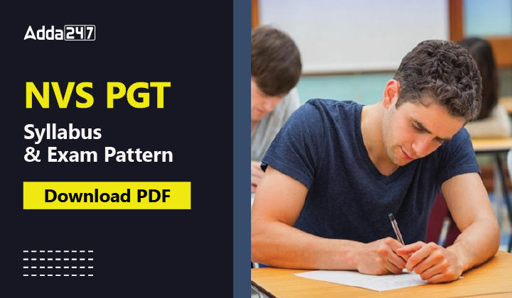 NVS PGT Syllabus & Exam Pattern Download PDF-01