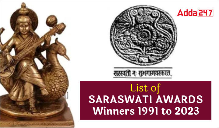 List of Saraswati Awards Winners 1991 to 2023