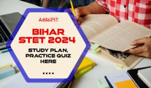 Bihar STET 2024 Study Plan, Practice Quiz Here, Day 112