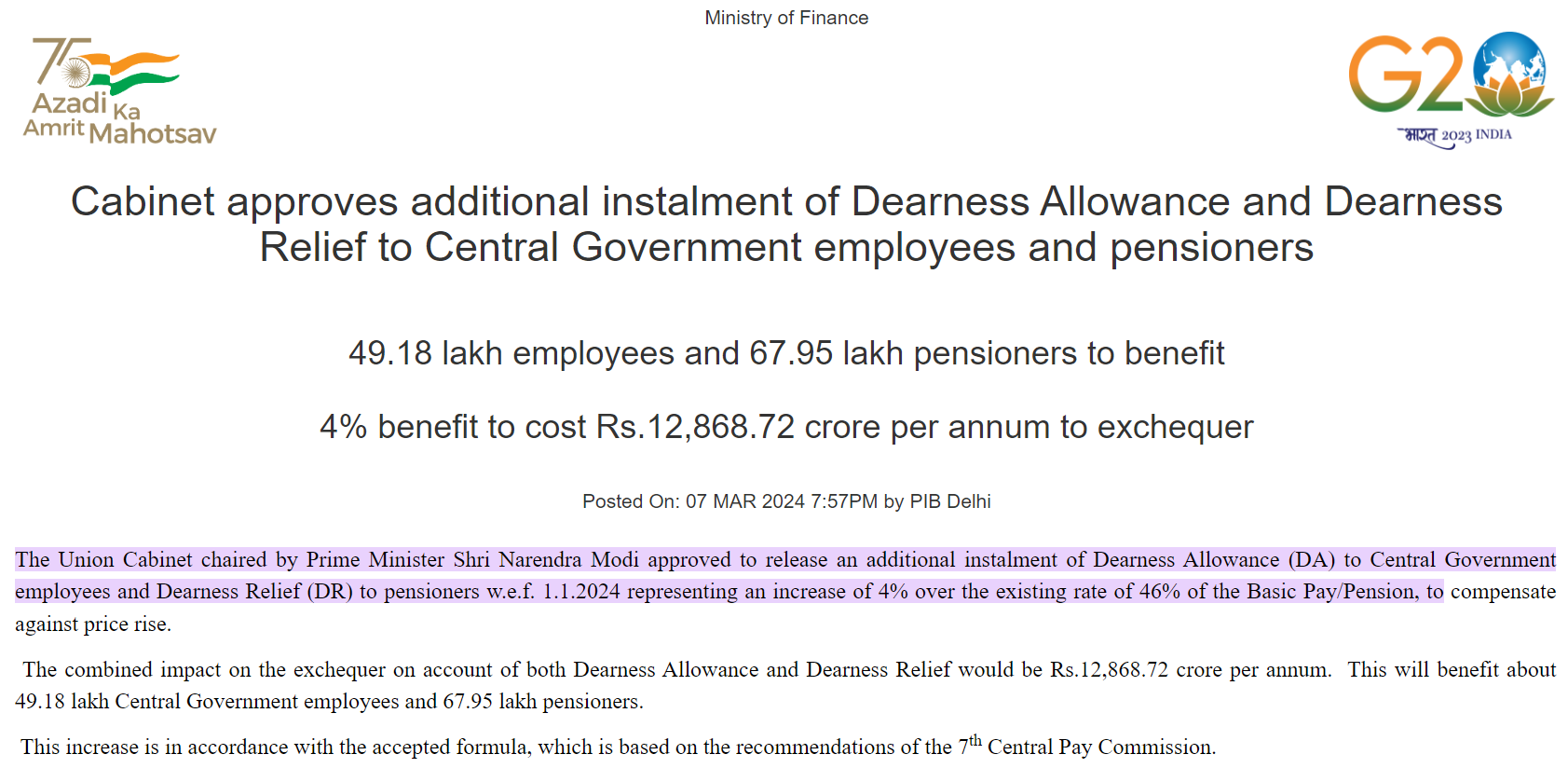 Union Cabinet Approves DA Hikes to 50% for Central Government Teachers_3.1