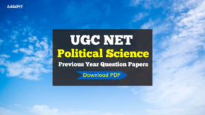 UGC NET Political Science Previous Year Papers