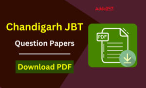 Chandigarh JBT Question Paper
