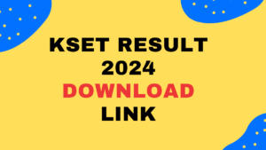 KSET Result Download Link