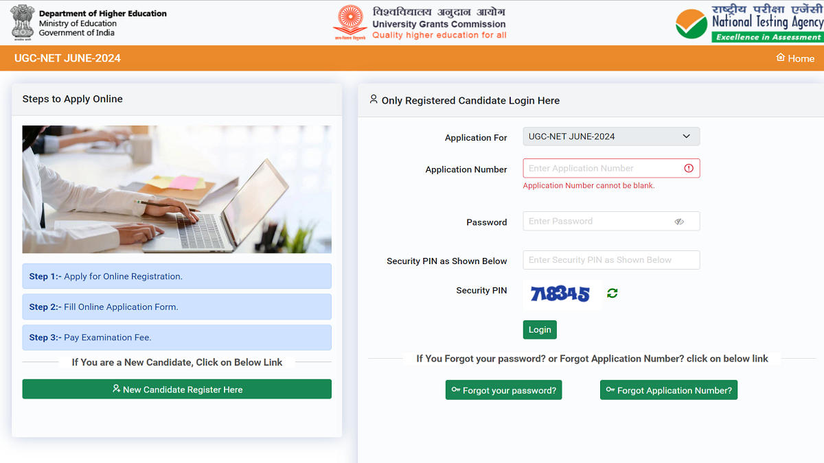 UGC NET Application Form 2024 Last Date
