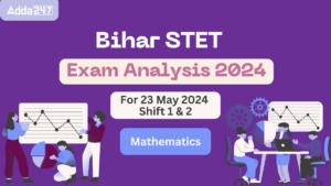 Bihar STET Maths Subject Exam Analysis 23 May 2024 Shifts 1 and 2