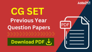 CG SET Previous Year Question Paper PDF Download