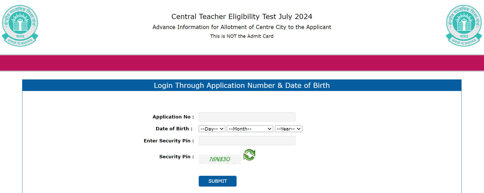 CTET Pre Admit Card 2024 Out at ctet.nic.in, Check Exam City Intimation_3.1