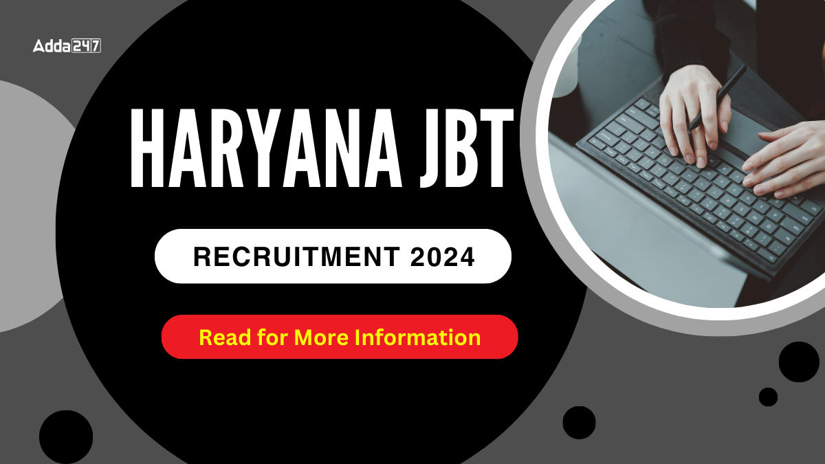 Haryana JBT Teacher Recruitment 2024