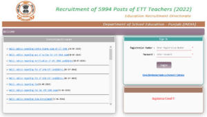 Punjab ETT Teacher Admit Card 2024