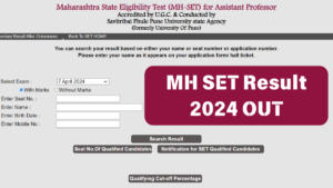 MH SET Result 2024 Out, Maharashtra SET Score Card Link