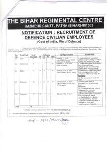 Army Bihar Regimental Centre Recruitment Notification_2.1