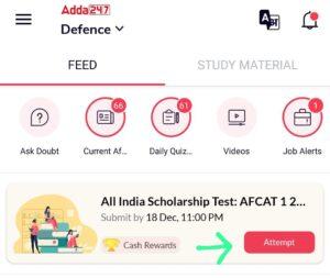 All India Scholarship Test for AFCAT 1 2023 on 17th & 18th December 2022: Attempt Now_3.1