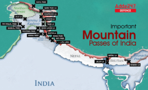 List of the Important Mountain Passes of India