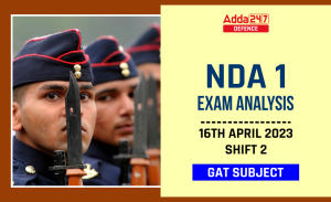 NDA 1 Exam Analysis 16th April 2023 Shift 2 GAT Subject