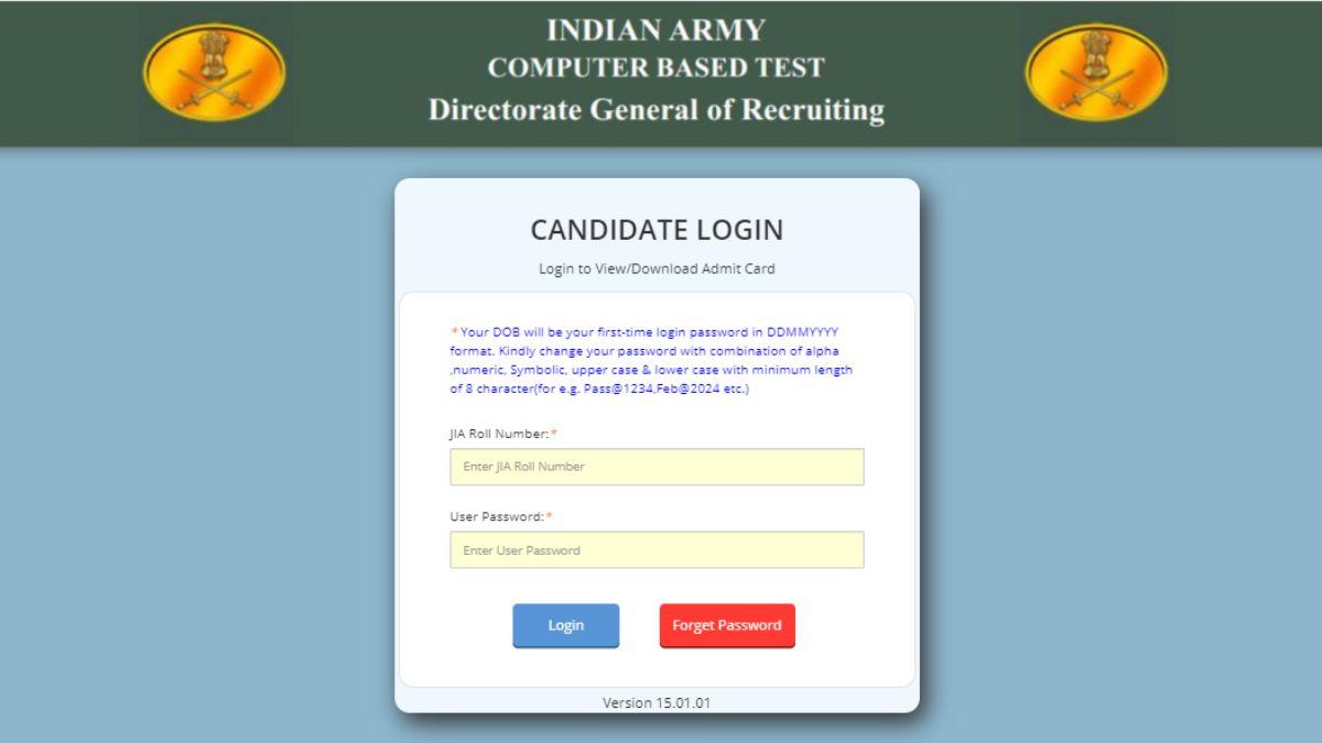 army agniveer admit card 2024