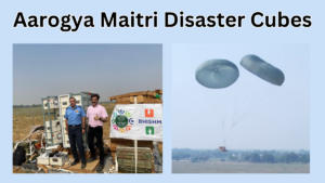 IAF conducting paradrop of Aarogya Maitri disaster Cubes