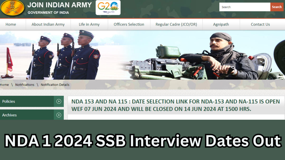 Nda 1 2024 ssb interview date
