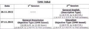 OPSC Odisha Education service Written Exam Schedule 2022_3.1