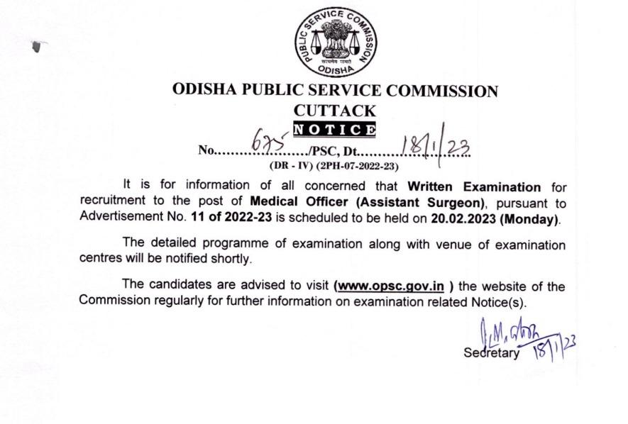 OPSC Medical Officer Exam Date 2023 Check Exam Schedule_3.1
